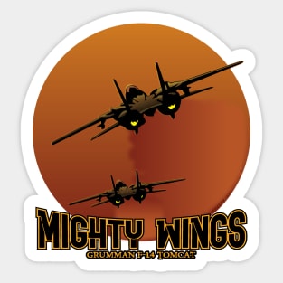 Mighty Wings   -F14 Sticker